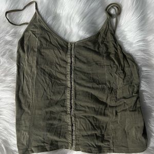 Army green tank top